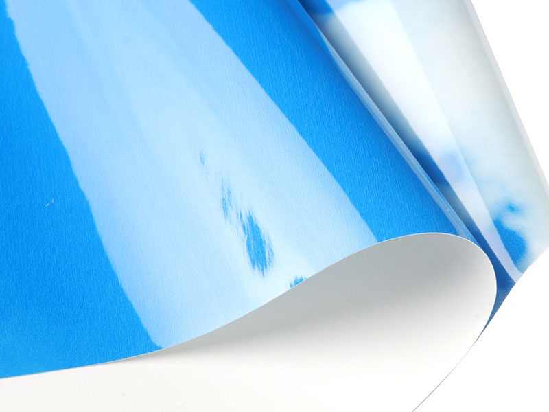 Blue striped PVC ceiling film-20
