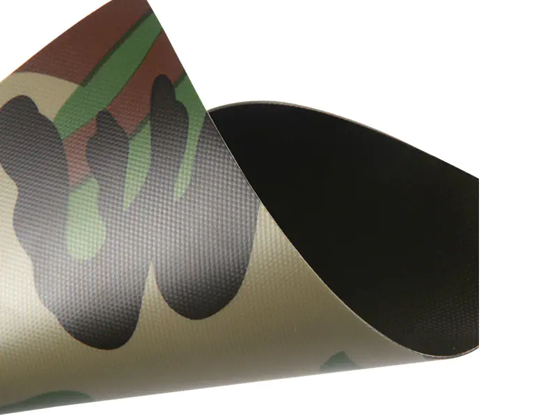 0.52 mm 650GSM 1000D23X23 Camouflage Airtight PVC Inflatable Boat Fabric 